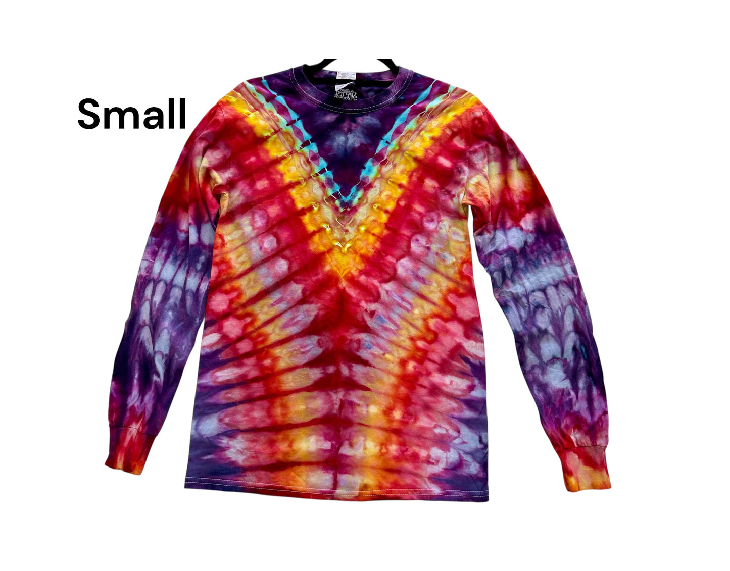 Long sleeve tie dyed tee size small