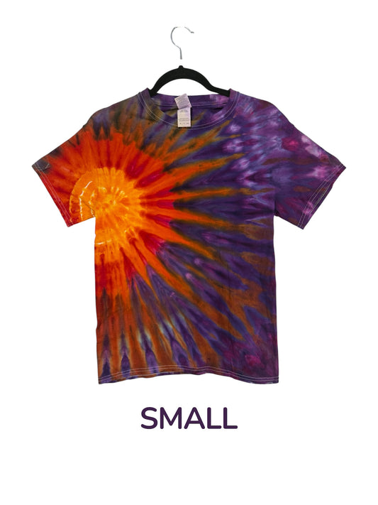 Sun beam design size small unisex tee