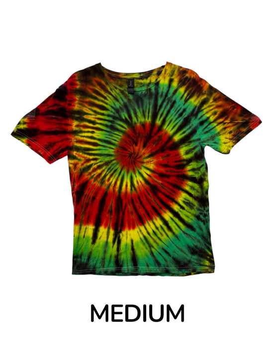 Rasta tie dye color scheme size medium
