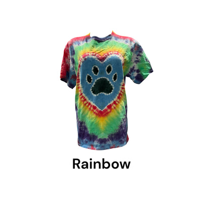 Paw Print Tie Dye