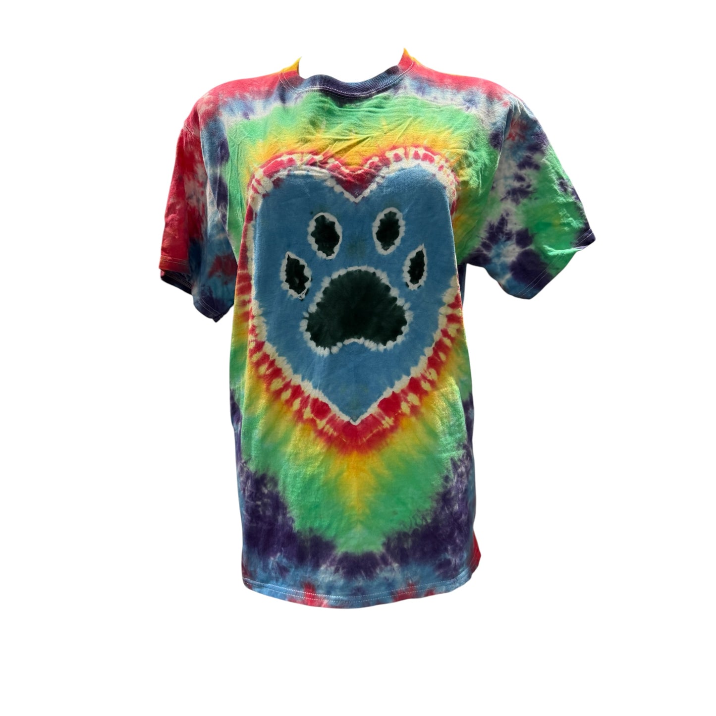 Paw Print Tie Dye