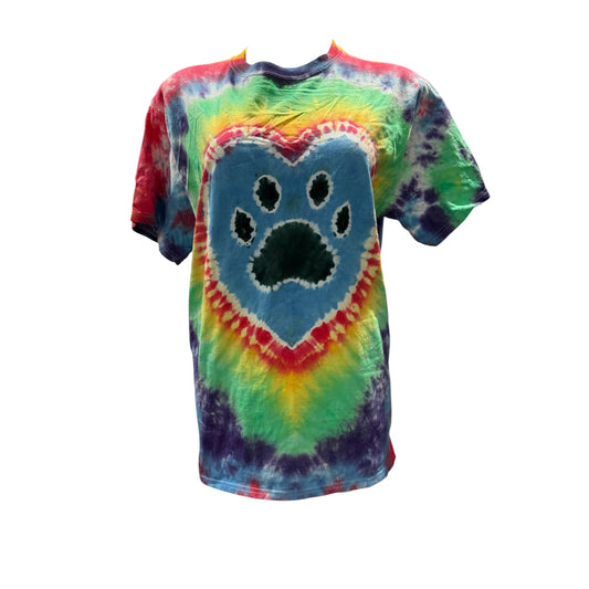 Paw Print Tie Dye