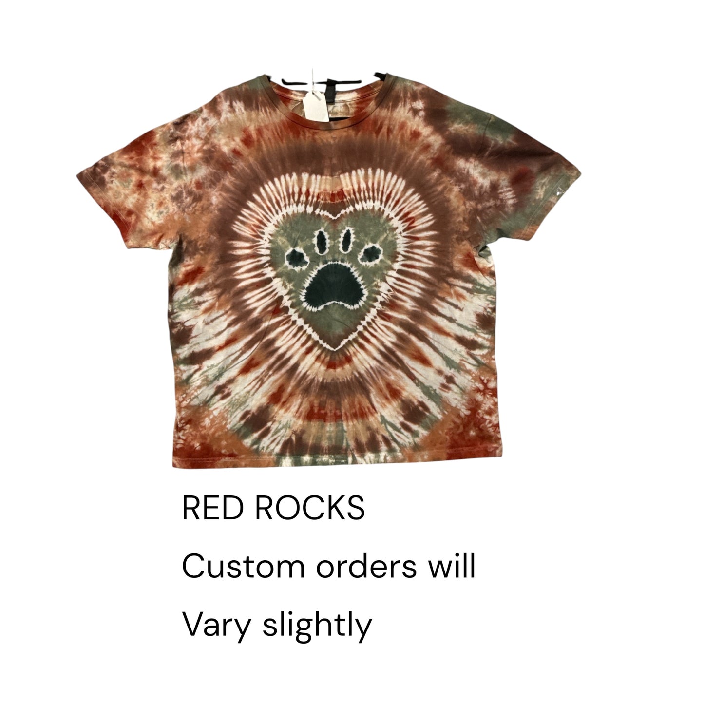 Paw Print Tie Dye