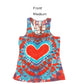 Ladies Heart Tank Size Medium